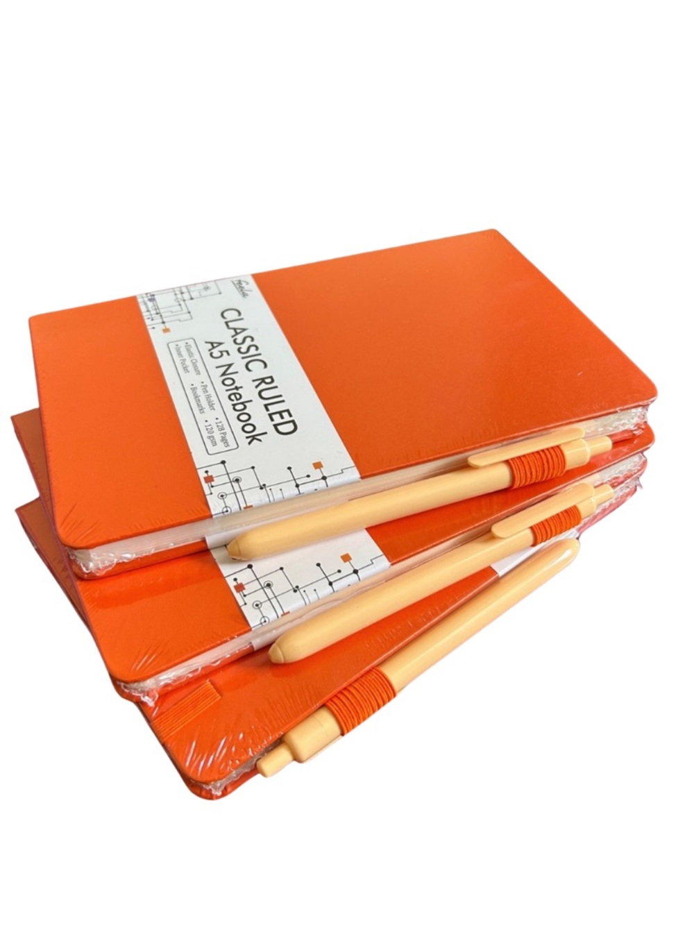 3 Journal Notebooks w Pen (sold as set)